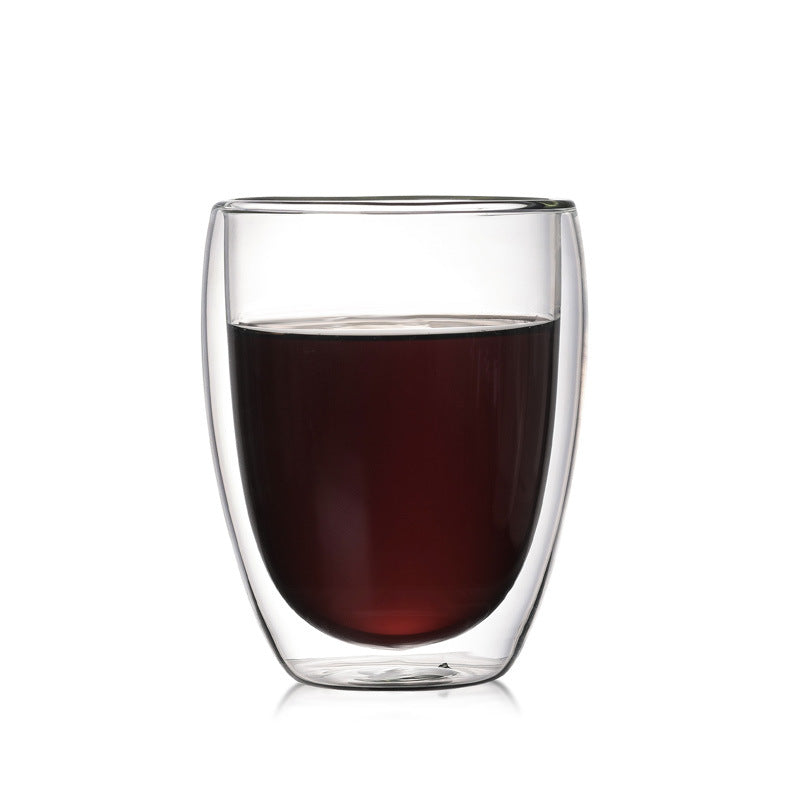 Glas med dubbla väggar